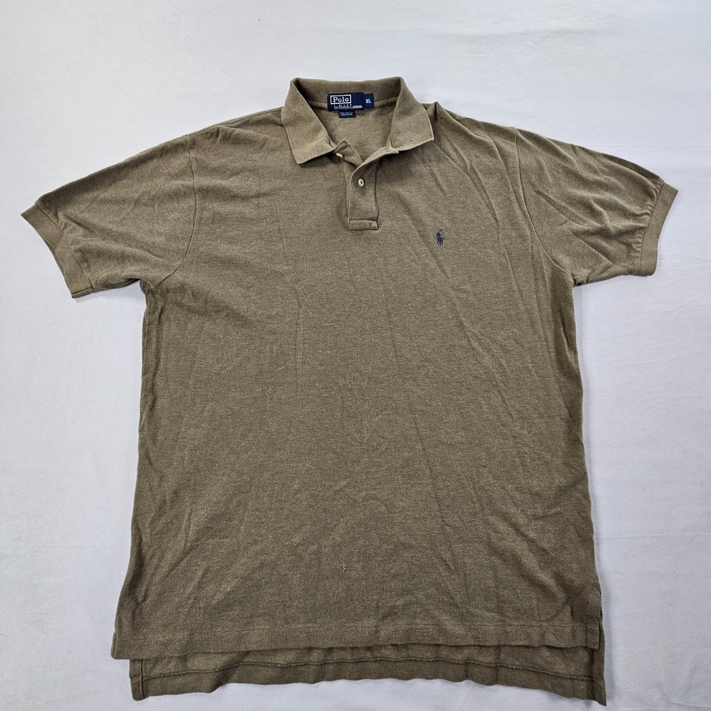 Polo Ralph Lauren Brown Short Sleeve Cotton Polo Shirt Men's XL